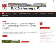 Tablet Screenshot of djk-grafenberg.de